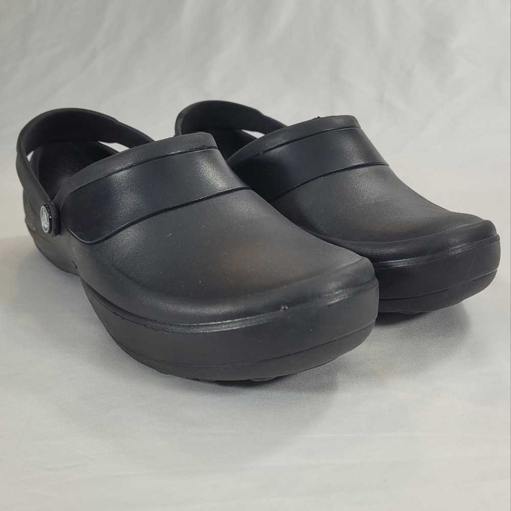 CROCS Black Mercy Slip On Work Shoes
